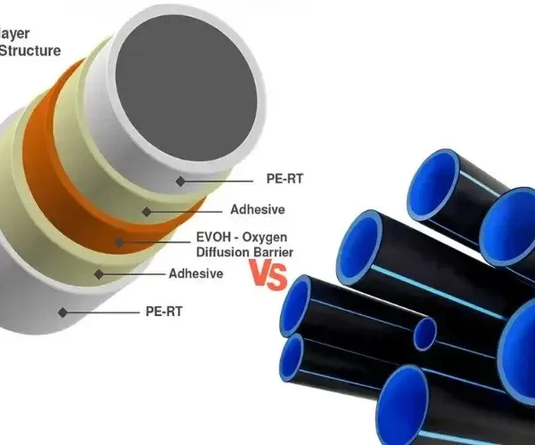 مقایسه وزن لوله پنج لایه با لوله‌های فلزی و پلیکا