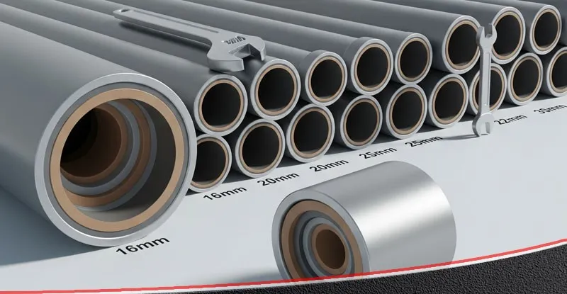 ضخامت بهینه لوله پنج لایه برای تاسیسات ساختمانی