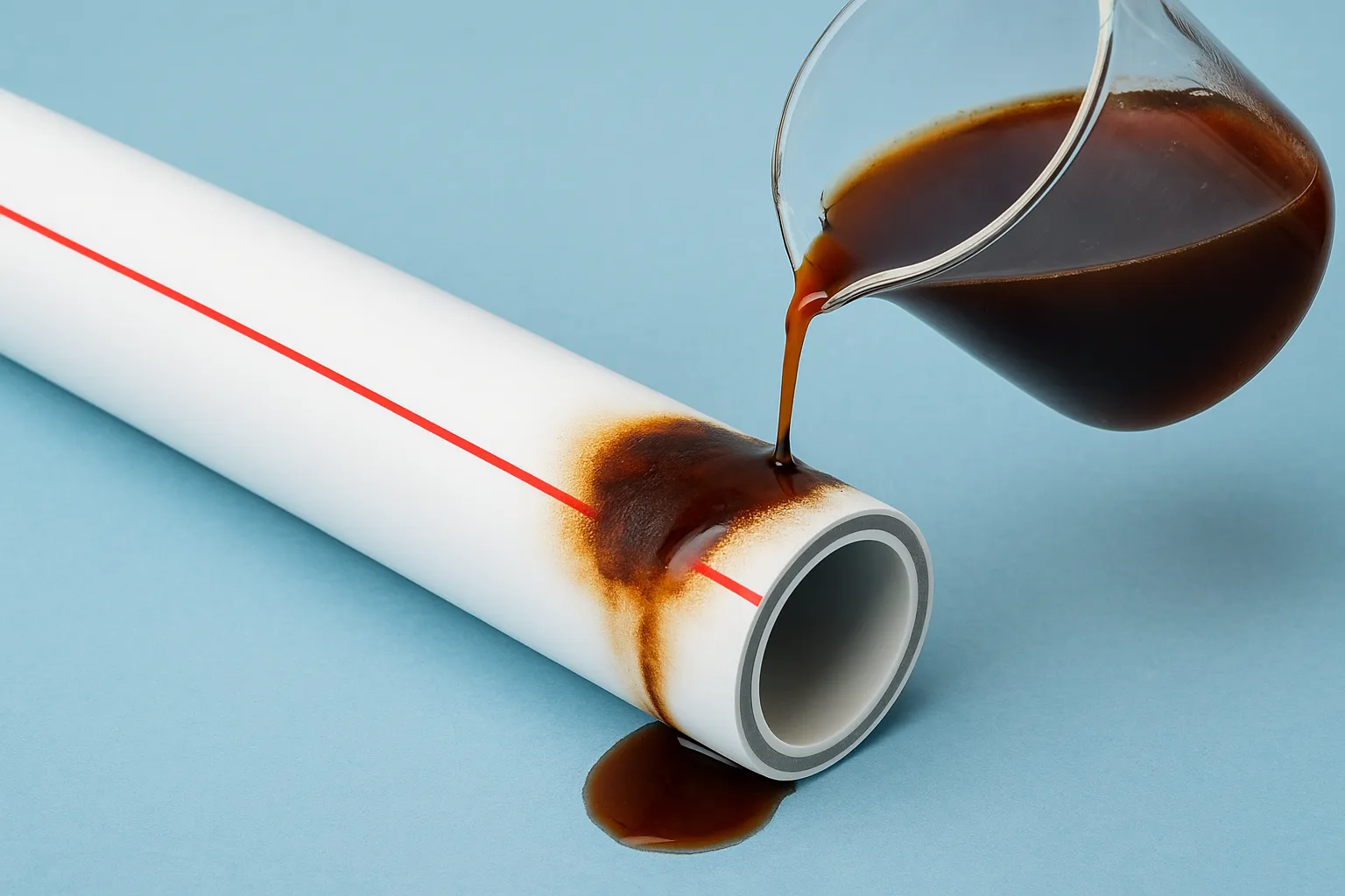 بررسی تاثیر مواد شیمیایی بر لوله های پنج لایه