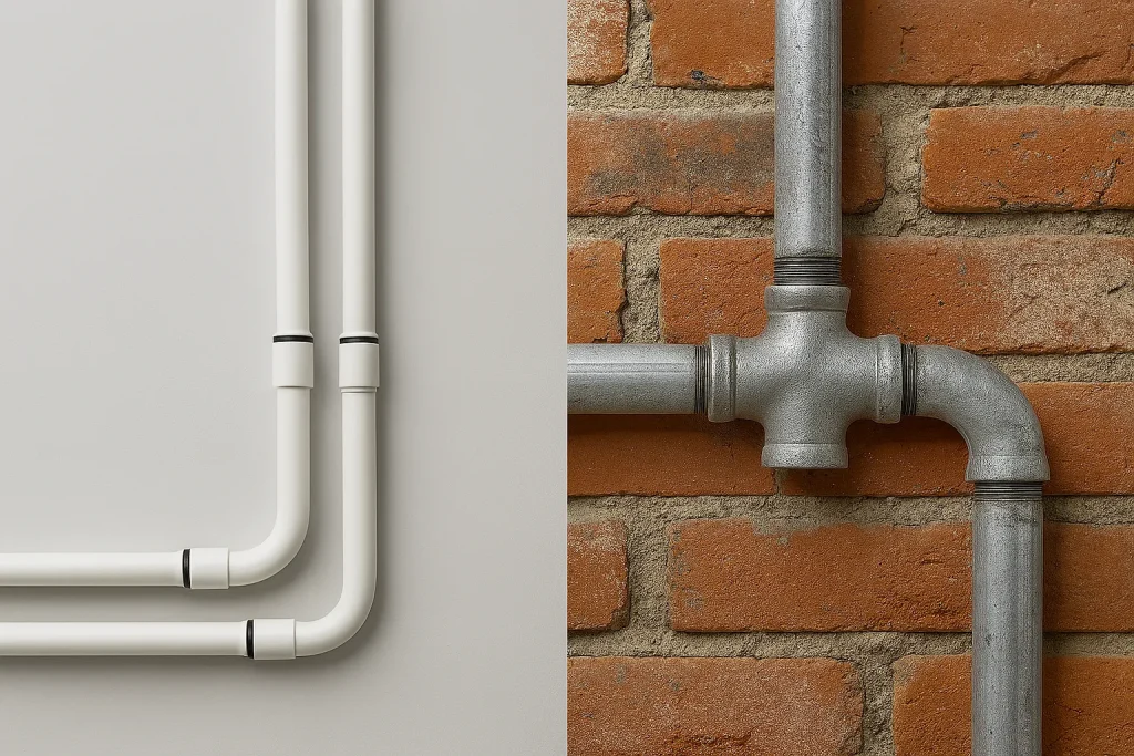 مقایسه لوله پنج لایه و لوله فلزی در تاسیسات ساختمانی