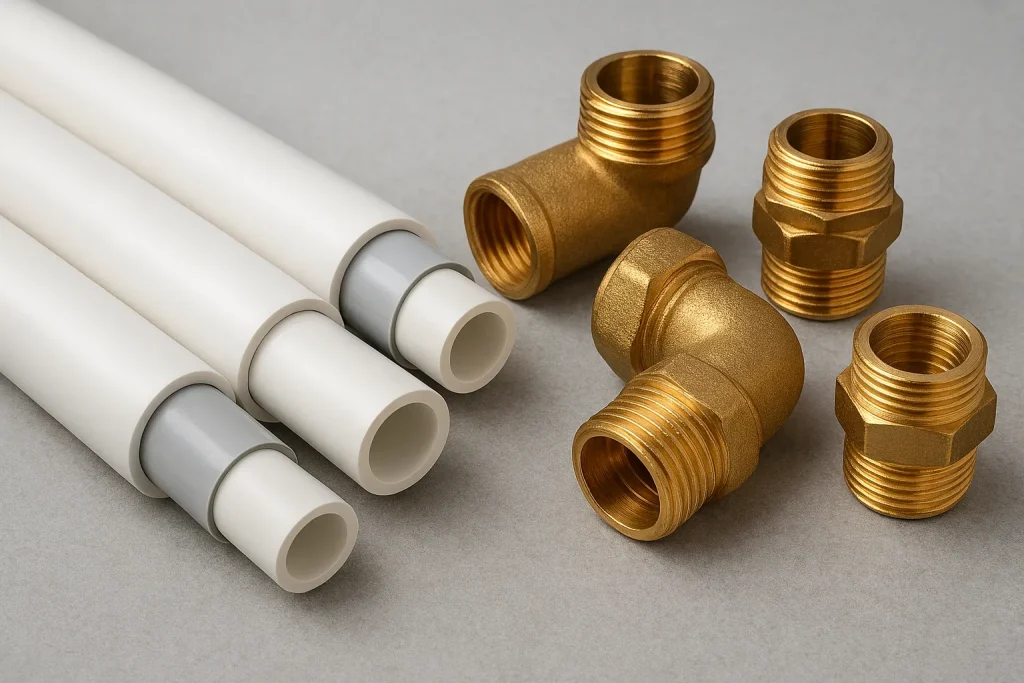 نصب اتصالات پرسی نیوپایپ با دستگاه پرس استاندارد
