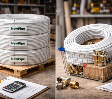 تفاوت قیمت خرید عمده و خرد لوله پنج لایه نیوپایپ