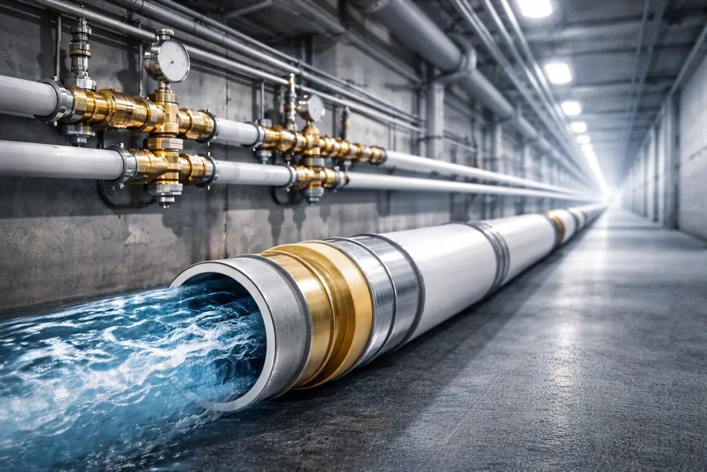 ساختار لایه آلومینیوم در لوله پنج لایه و محل قرارگیری آن