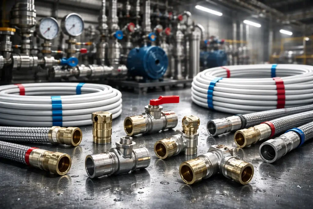 نصب حرفهای اتصالات پرسی در تأسیسات ساختمان
